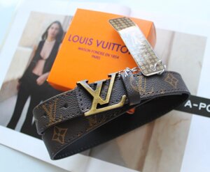 Жіночий шкіряний ремінь Louis Vuitton коричневий в Києві от компании Elektromax