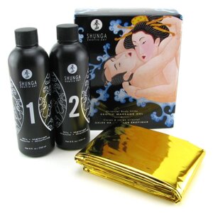 Гель для NURU масажу Shunga Oriental Body-to-Body – Exotic Fruits (2 x 225 мл) плюс простирадло в Києві от компании Elektromax