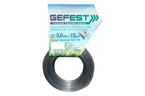 Лісок для тримера Gefest - 2,0мм x 15м зірка армована в Києві от компании Elektromax