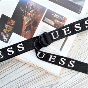 Тканинний пояс ремінь Guess чорний