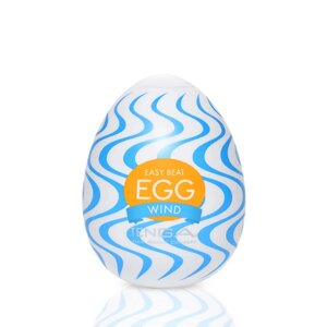 Мастурбатор-яйце Tenga Egg Wind із зиґзаґоподібним рельєфом в Києві от компании Elektromax