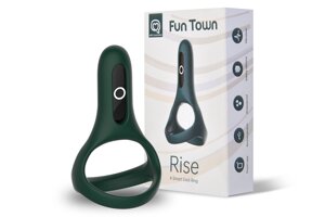 Подвійне ерекційне кільце Fun Town Rise Turquoise, керування зі смартфона в Києві от компании Elektromax