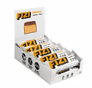 FIZI Protein Bar - 10х45g Hazelnut-Choco батончики з фундуком-шоколадом в Києві от компании Elektromax