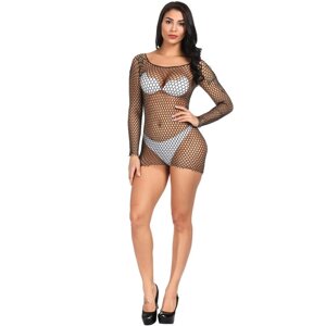 Сексуальний пеньюар сітка Lust Prison Mesh Lingerie Black