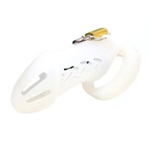 Пояс вірності для чоловіків Silicone Chastity Cage White Standart в Києві от компании Elektromax