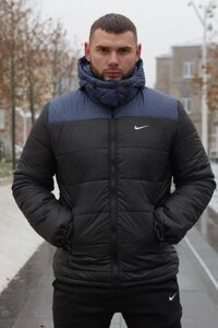 Куртка зимова чоловіча "Frost" Nike синьо-чорна (1592560834)