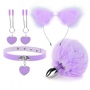 Фіолетовий ніжний бдсм комплект Fur Sexy Kit в Києві от компании Elektromax