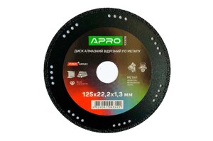 Диск алмазний по металу Apro - 125 x 1,3 мм PRO