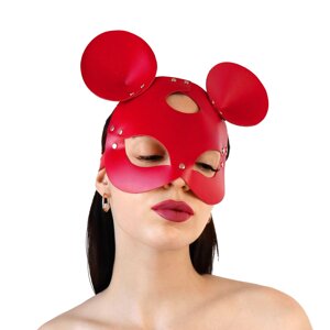 Шкіряна маска мишки Art of Sex - Mouse Mask, колір Червоний в Києві от компании Elektromax