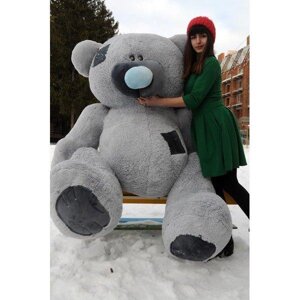 Плюшевий ведмідь "Гриша" Сірий 250 см