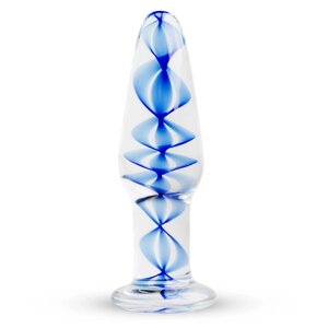 Скляна анальна пробка з внутрішньою спіраллю Gildo Glass Buttplug No. 23 в Києві от компании Elektromax