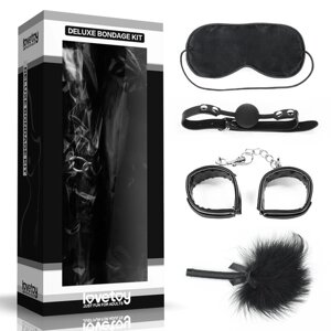 Встановлений для сексуальних ігор BDSM Deluxe Bondage (маска, кляп, наручники, Тіклер) в Києві от компании Elektromax
