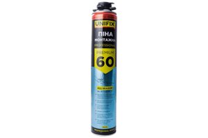 Піна монтажна Unifix - 750 мл x 60 л PRO 1 шт.