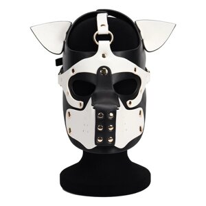 Неопренова маска Puppy Face Leather Dog Mask White в Києві от компании Elektromax