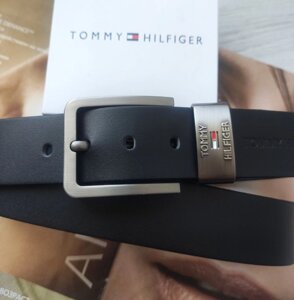 Шкіряний чоловічий чорний ремінь Tommy Hilfiger в Києві от компании Elektromax