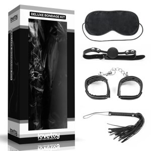 Встановлений для сексуальних ігор BDSM Deluxe Bondage Kit (маска, кляп, наручники, лаш)