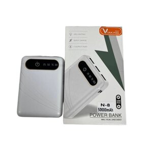 Power Bank Viaking 50000 mAh N-8 для телефона та портативної техніки Білий