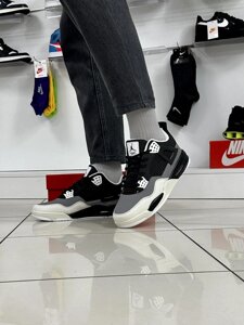 Зимові кросівки Nike Air Jordan 4 Retro (black / gray / white) в Києві от компании Elektromax