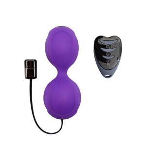 Вагінальні кульки з вібрацією Adrien Lastic Kegel Vibe Purple, діаметр 3,7 см в Києві от компании Elektromax