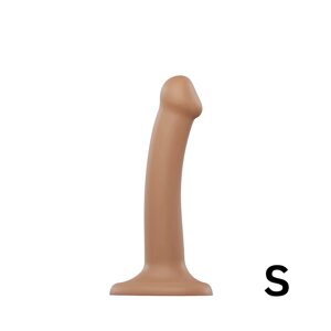 Насадка для страпона Strap-On-Me Dual Density Dildo Caramel S, діаметр 2,7 см, двошарова, гнучка в Києві от компании Elektromax