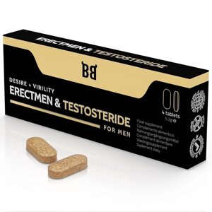 Препарат для ерекції Blackbull Erectmen Testosteride Power Testosterone, 4 капсули в Києві от компании Elektromax