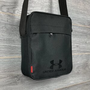 Чоловіча сумка через плече барсетка Under Armour текстиль чорна