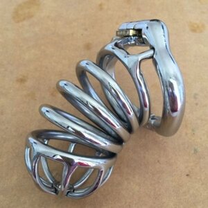 Stainless Steel Male Chastity Device / Stainless Steel Chastity Cage ZC100 в Києві от компании Elektromax