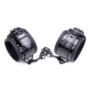 Чорні наручники з крокодилячої шкіри в Києві от компании Elektromax