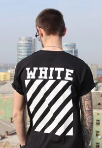 Чорна футболка Off White