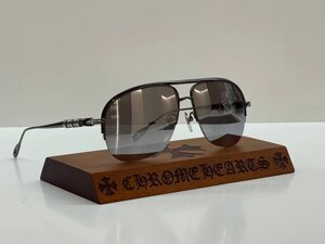 Окуляри Chrome Hearts Rehab в чорній оправі