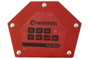 Тримач магнітний для зварювання Intertool - 34кг трапеція 1 шт.