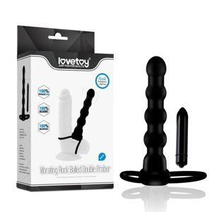 Насадка на член для анальної стимуляції Vibrating Rock Balled Double Prober в Києві от компании Elektromax