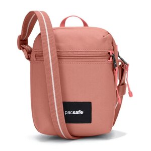 Сумка через плече антизлодій Pacsafe GO Micro Crossbody, 4 ступені захисту (рожевий, 17.5 х 12.5 х 8 см)