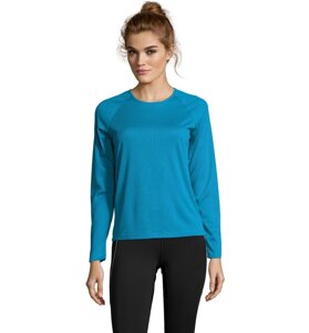 Лонгслів спортивний жіночий SOL'S Sporty LSL women (морський, XL)