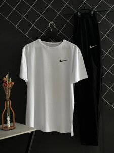 Штани чорні Nike (двонитка) + футболка біла Nike в Києві от компании Elektromax