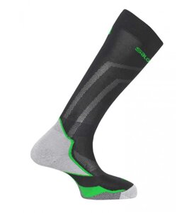 Шкарпетки гірськолижні Salomon X-MAX M 39-41 black/grey green (L3788570057-41) в Києві от компании Elektromax