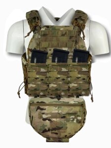 Плитоноска для плит 25*30 см Cordura Crye Precision Multicam USA + 4 підсумків