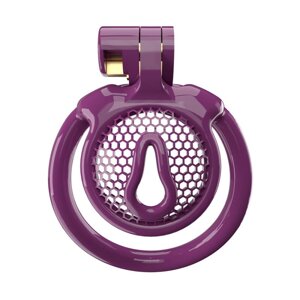 Чоловічий пояс вірності 3D Mini Chastity Cage ZX-1Z Flat Ring Arc-shaped ring Purple в Києві от компании Elektromax