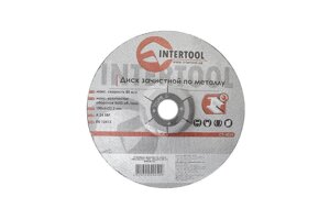 Диск зачисної по металу Intertool - 180 х 6 х 22,2 мм вигнутий 5 шт.