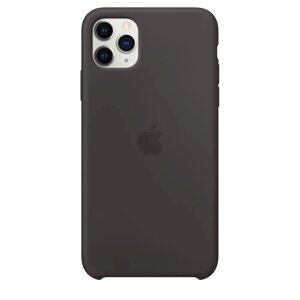 Силіконова накладка - Silicone case Apple iPhone 11 Pro Max Black - Чорна