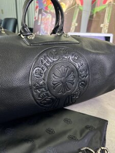 Дорожна сумка  чорна Chrome Hearts із натуральної шкіри c798 в Києві от компании Elektromax