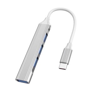 USB Type-C хаб розгалужувач для ноутбука на 4 порти Combi USB Gray в Києві от компании Elektromax