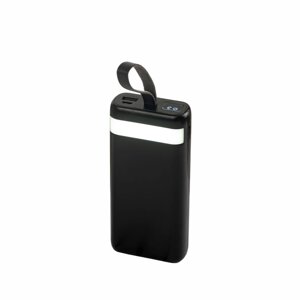 Повербанк 20000mah PowerPulse, 3 USB (чорний, 15.2 x 6.8 x 3 см)