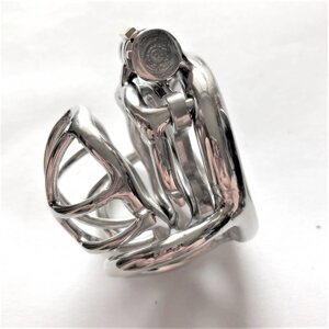 Latest stainless steel chastity device ZS127A в Києві от компании Elektromax