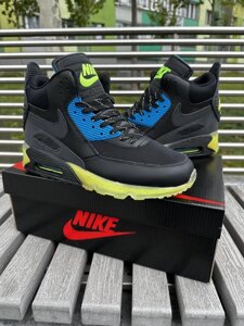 Чоловічі кросівки Nike Air Max 90 Black / green  високі демісезонні в Києві от компании Elektromax