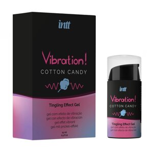 Рідкий вібратор Intt Vibration Cotton Candy (15 мл), густий гель, дуже смачний, діє до 30 хвилин в Києві от компании Elektromax