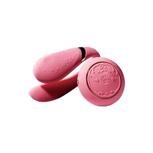 Смартвібратор для пар Zalo Fanfan set Rouge Pink, пульт ДК в Києві от компании Elektromax