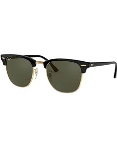 Сонцезахисні окуляри Ray-Ban RB3016 W0365 Clubmaster Square Sunglasses Black on Gold/G-15 Green 51mm в Києві от компании Elektromax