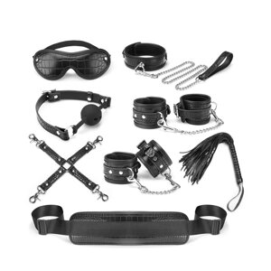 Набір Liebe Seele Temptation Bondage 8pcs Kit, фіксатори, нашийник з повідцем, кляп, флогер, маска в Києві от компании Elektromax