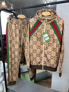 Спортивний костюм коричневий Gucci sp096